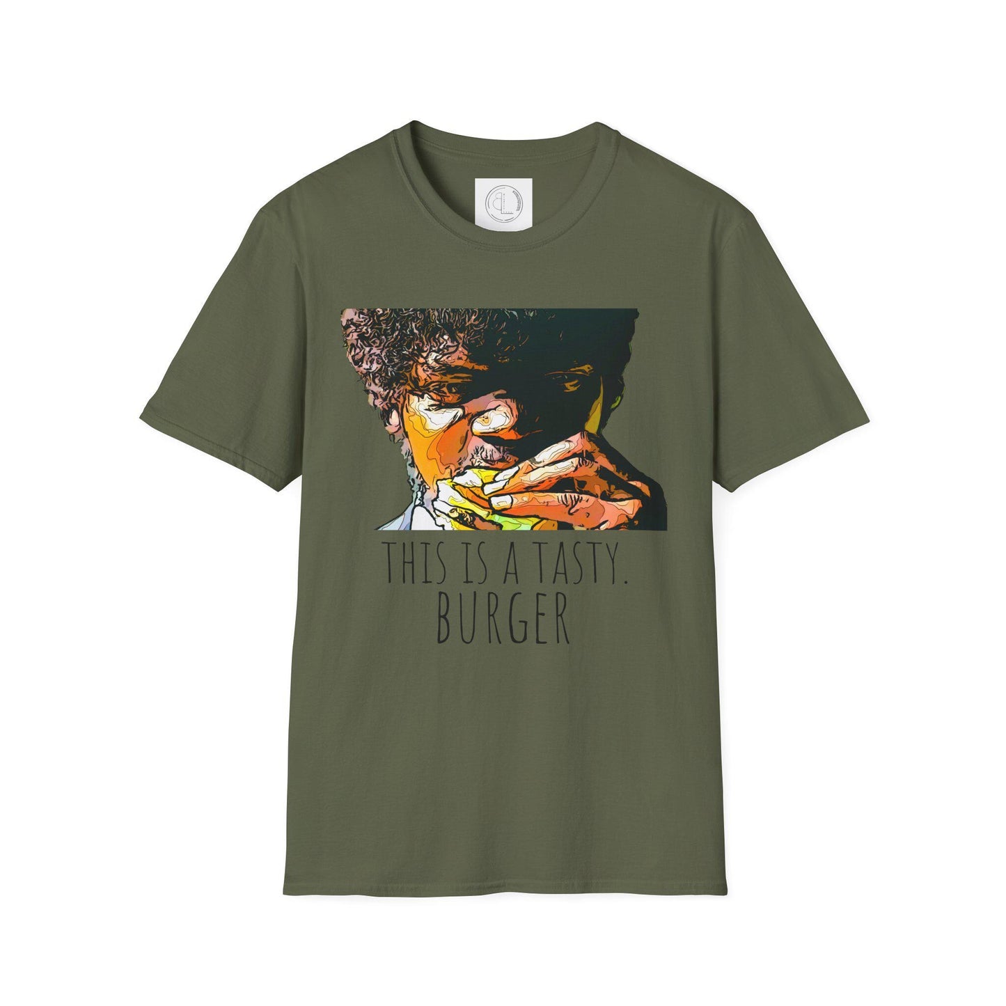 This Is A Tasty Burger T-Shirt | Retro Illustration, Eating Scene