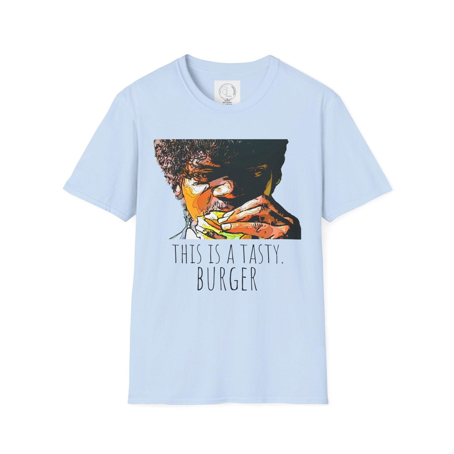 This Is A Tasty Burger T-Shirt | Retro Illustration, Eating Scene