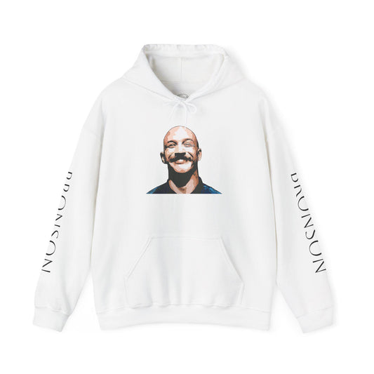 Smiling Bronson Hoodie | Bronson Sleeve Print